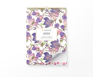 Hendson 2019 and 2020 Wall Calendar Set - 12"x17"